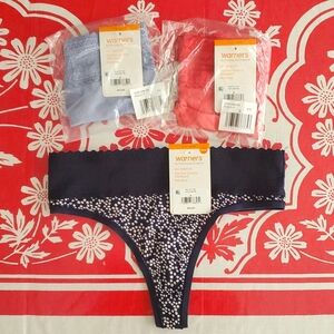 3/$25 NWT Warners thong S/5 (all 3 pairs!)